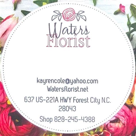 waters florist forest city nc